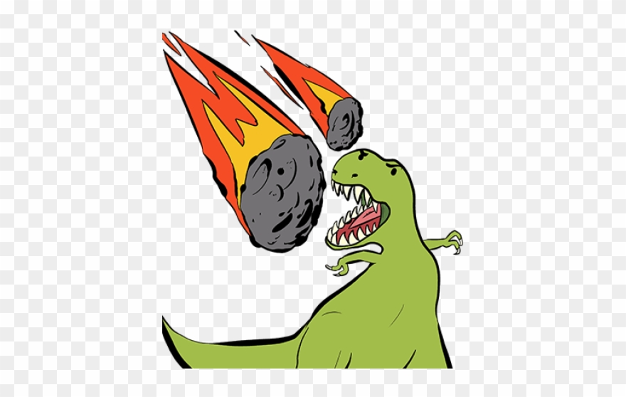 Disaster Clipart Extinct Volcano - Dinosaur Extinction Clipart - Png Download