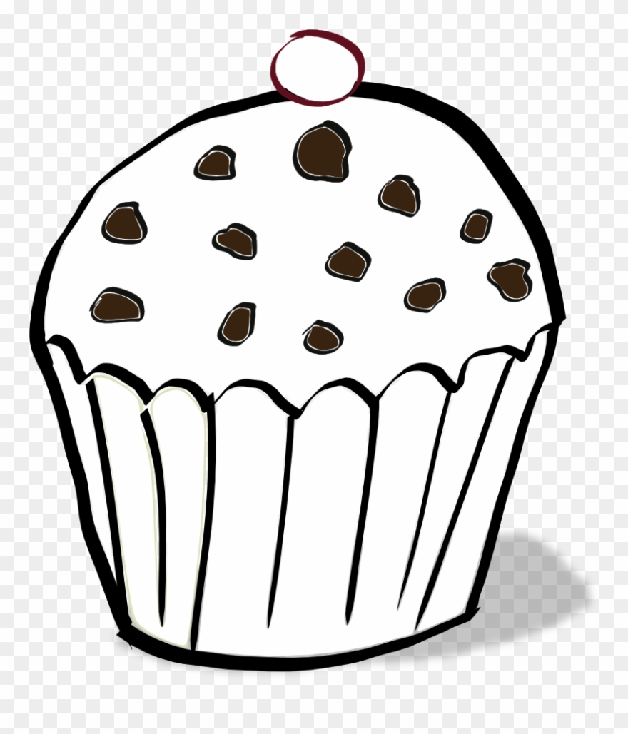 Muffin Coloring Page - Colouring Pages Of Muffin Clipart