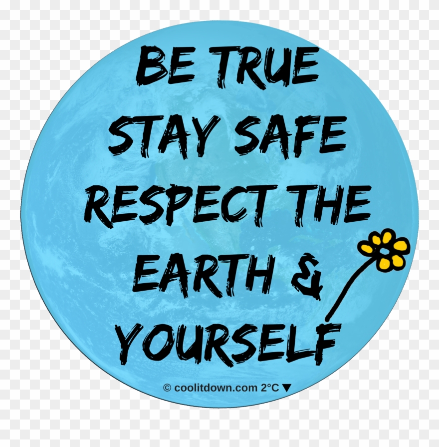 Respect The Earth Cotton Tee Shirt - Circle Clipart