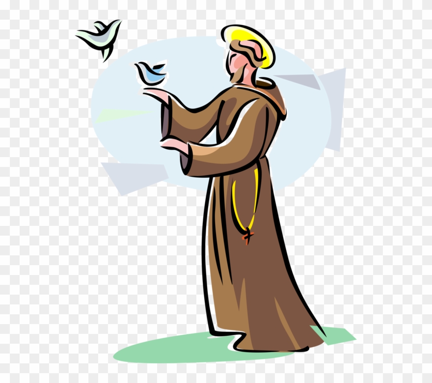 More In Same Style Group - St Francis Of Assisi Clip Art - Png Download