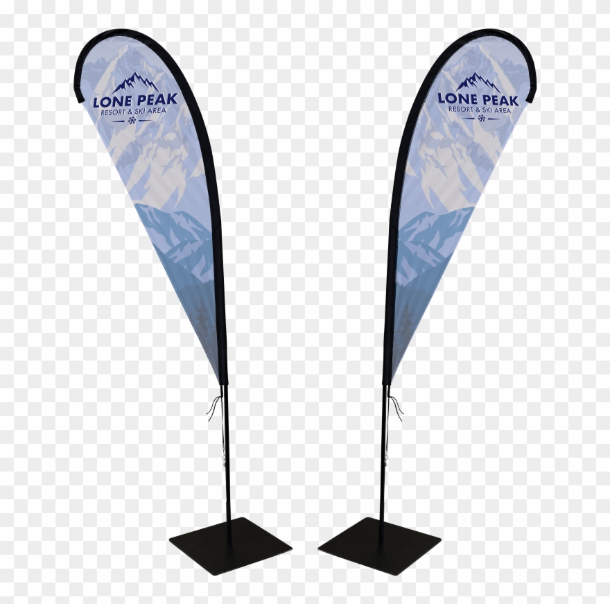 Teardrop Flag Options - Banner Clipart