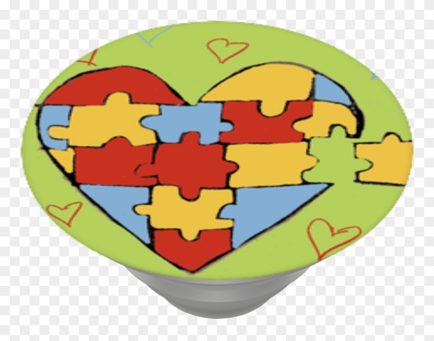 Autism Speaks Love, Popsockets - Emblem Clipart