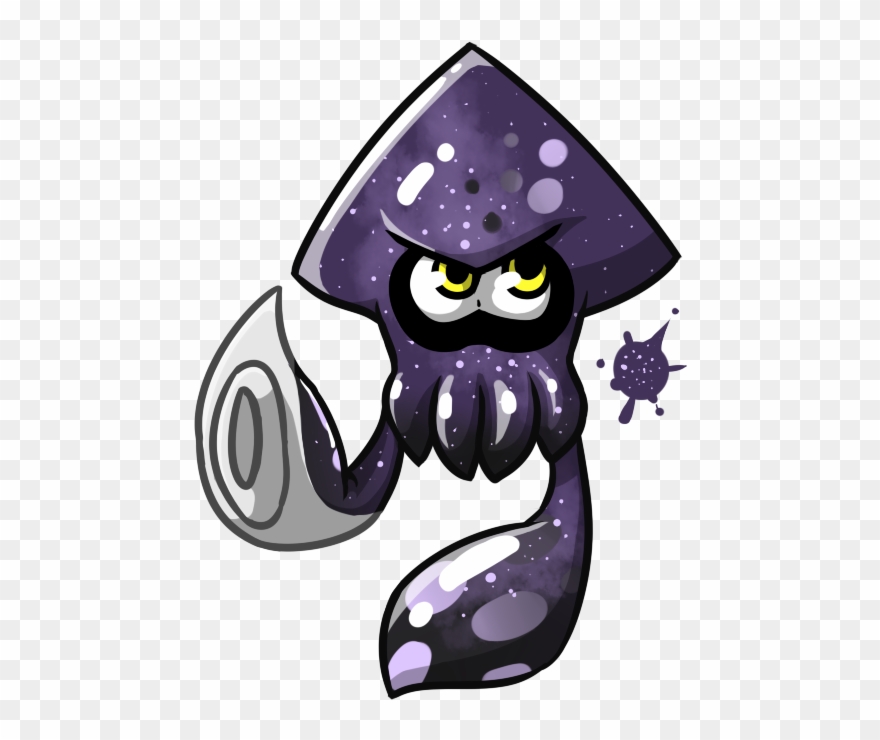 Squid Clipart Drawn - Splatoon 2 Squid Drawing - Png Download