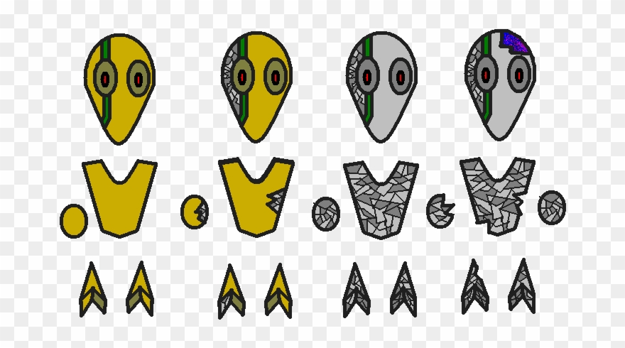 Arcade Shootemup Battle Robots Clipart