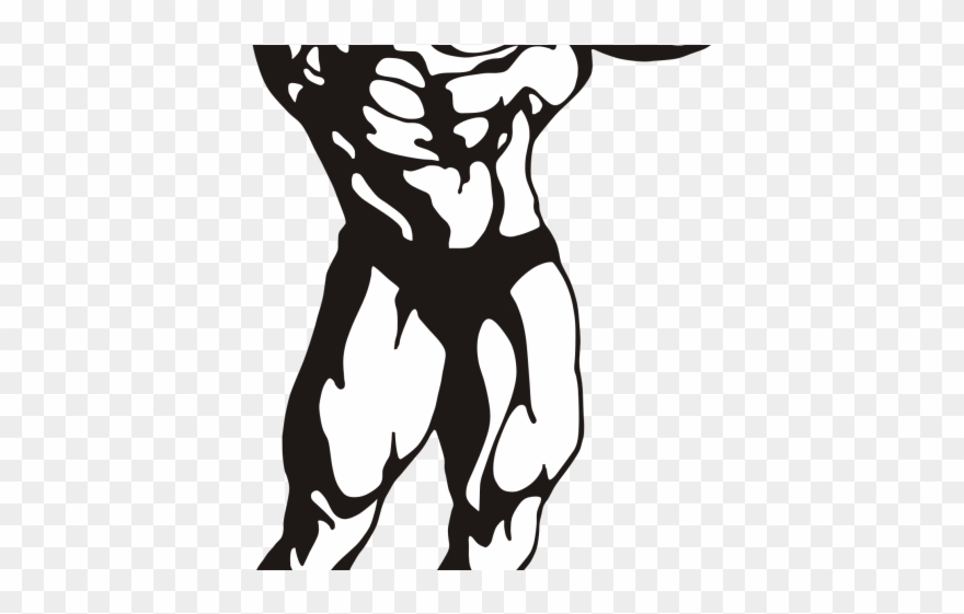 Men Clipart Muscle - Bodybuilding Clipart - Png Download