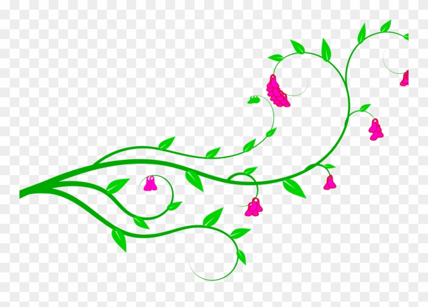 Download Vine Clip Art - Flower Vine Png Transparent Png