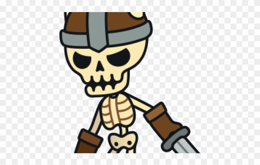 Skeleton Clipart Monster - Cartoon - Png Download