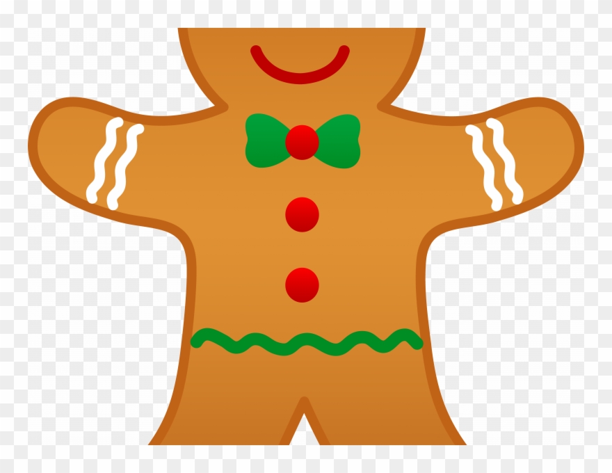 Download Gingerbread Clip Art - Christmas Gingerbread Man Clipart - Png Download
