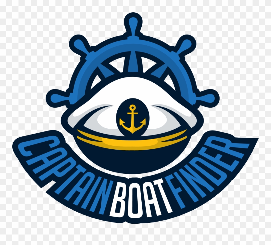 Captain Boat Finder - Emblem Clipart