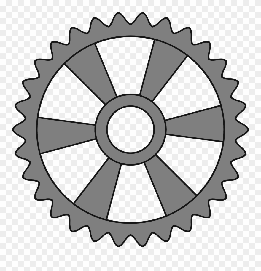 This Free Icons Png Design Of 30-tooth Gear With Radial - Cog Clipart Transparent Png