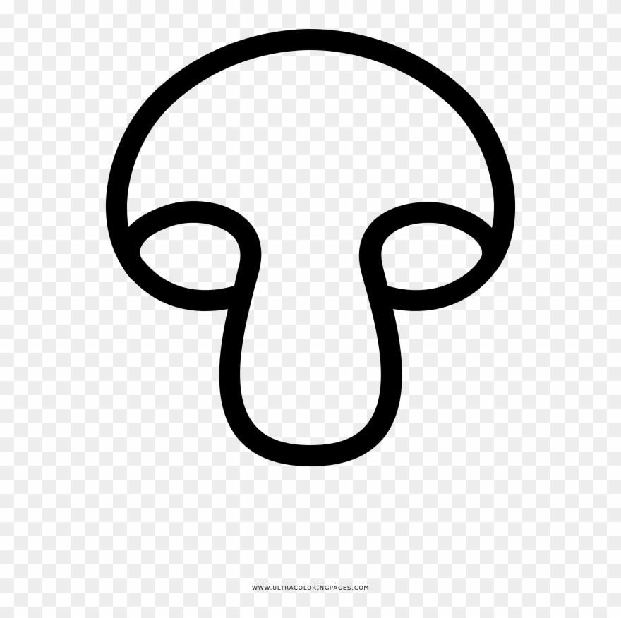 Mushroom Coloring Page Clipart