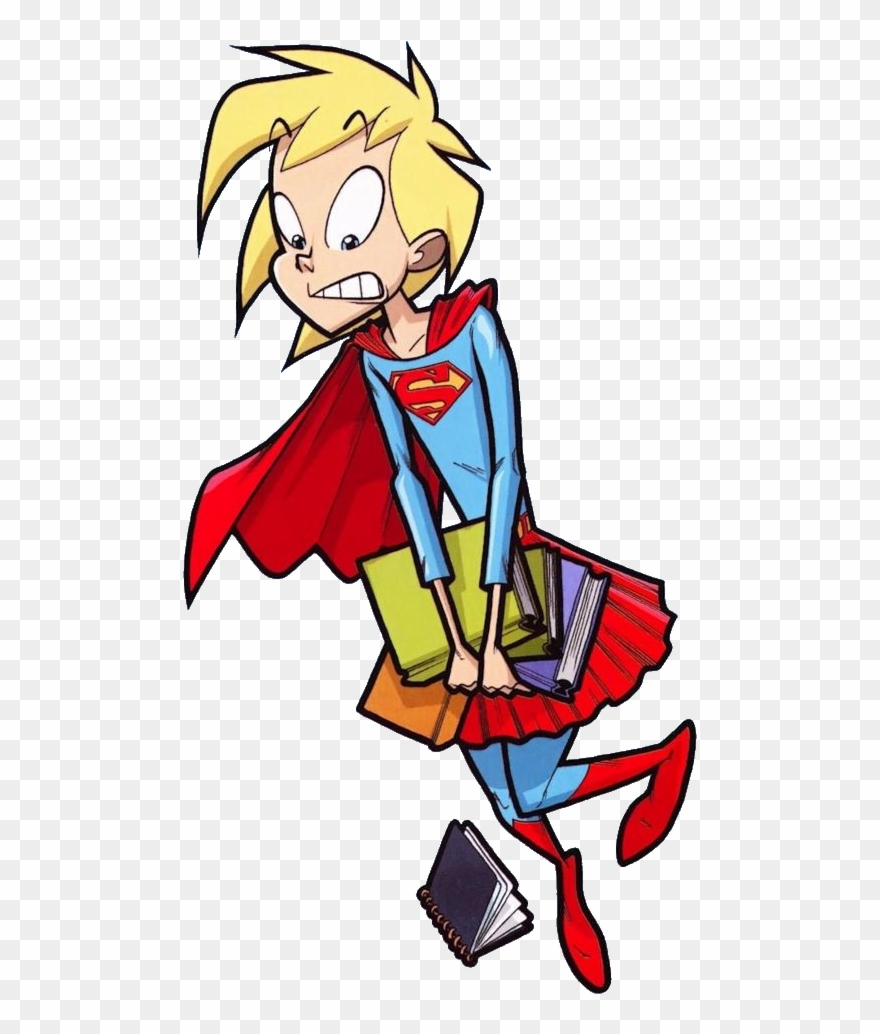 Supergirl Clipart Superhuman - Supergirl Cosmic Adventures In The Eighth Grade - Png Download