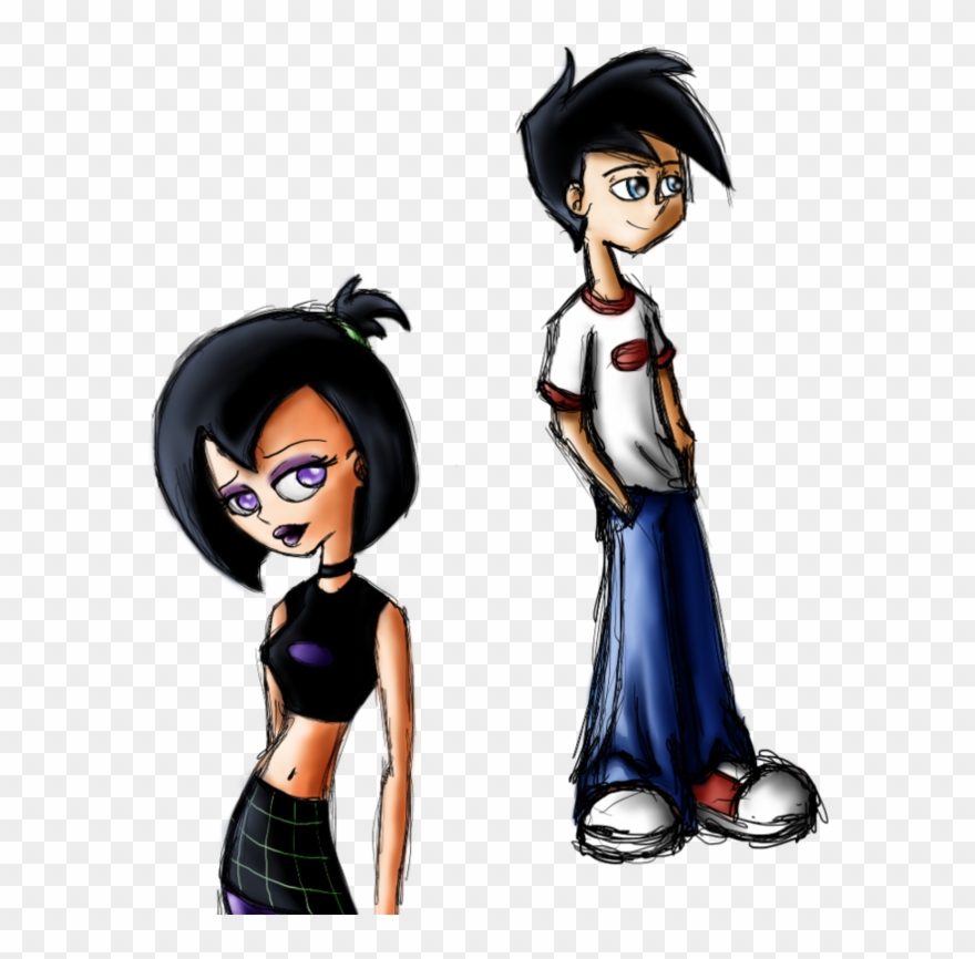 Black Hair Cartoon Figurine Character - Cartoon Clipart
