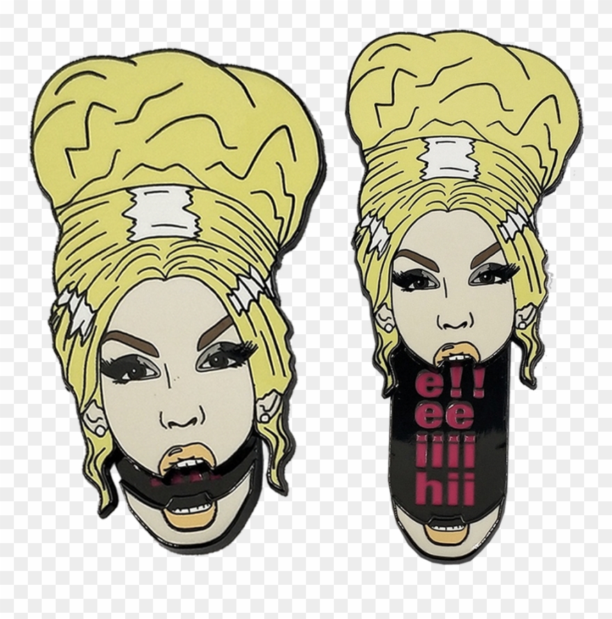 Alaska Hiiiieeeee Enamel Pin - Illustration Clipart