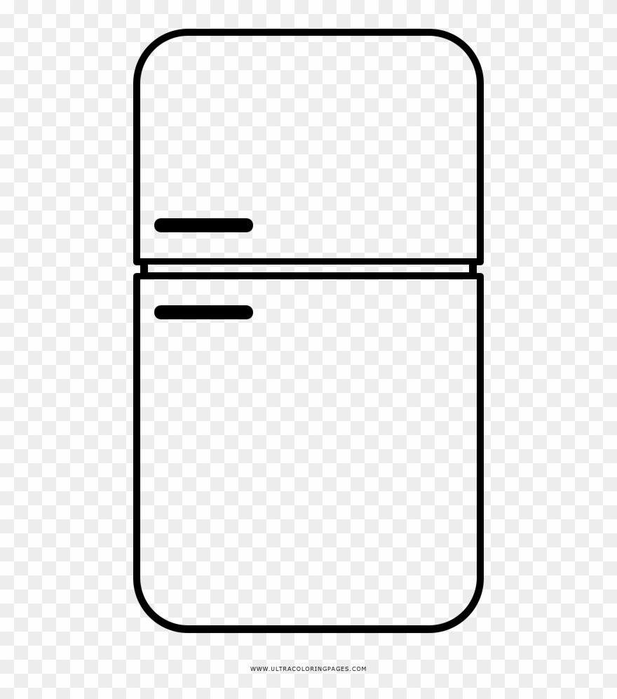 Refrigerator Coloring Page House 15 Clipart For Free - Line Art - Png Download