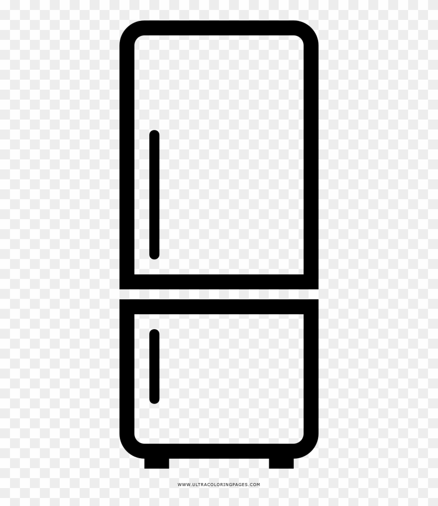 Refrigerator Coloring Page Clipart
