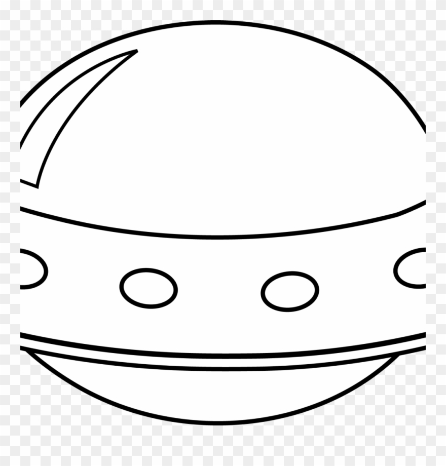 How To Draw A Alien Spaceship With Free Spaceship Picture - Circle Clipart