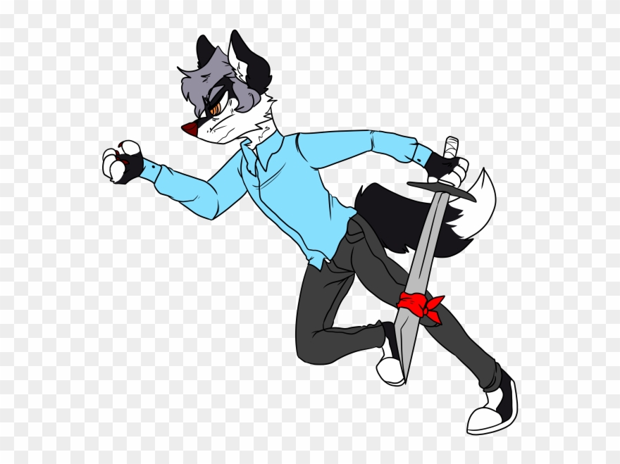 Terra Dashes Into Battle - Cartoon Clipart