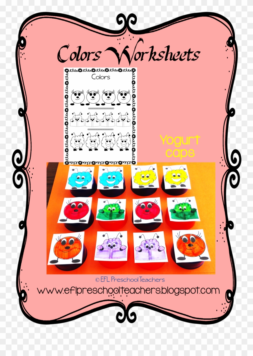 Esl Color Unit Worksheets And Them Place Each Monster Clipart