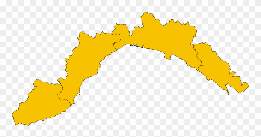 Map Of Region Of Liguria, Italy - Arpal Clipart