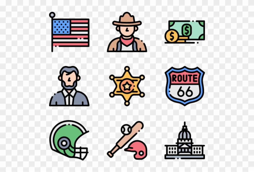 United States - Smart Agriculture Flat Icon Clipart