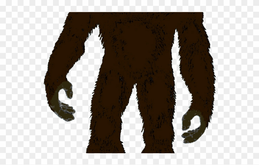 Big Foot Clipart Brown Baby - Sasquatch Decal - Png Download