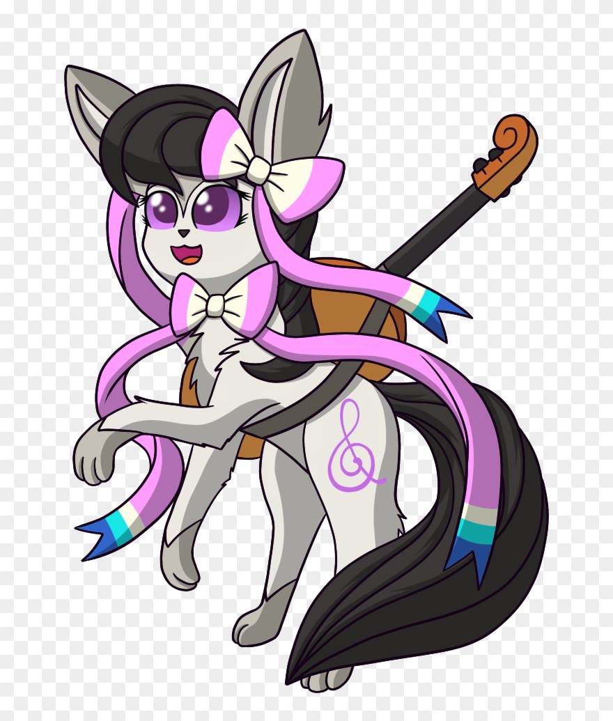 Scramjet747, Bow, Cello, Crossover, Ninfia, Nymphia, - Cartoon Clipart
