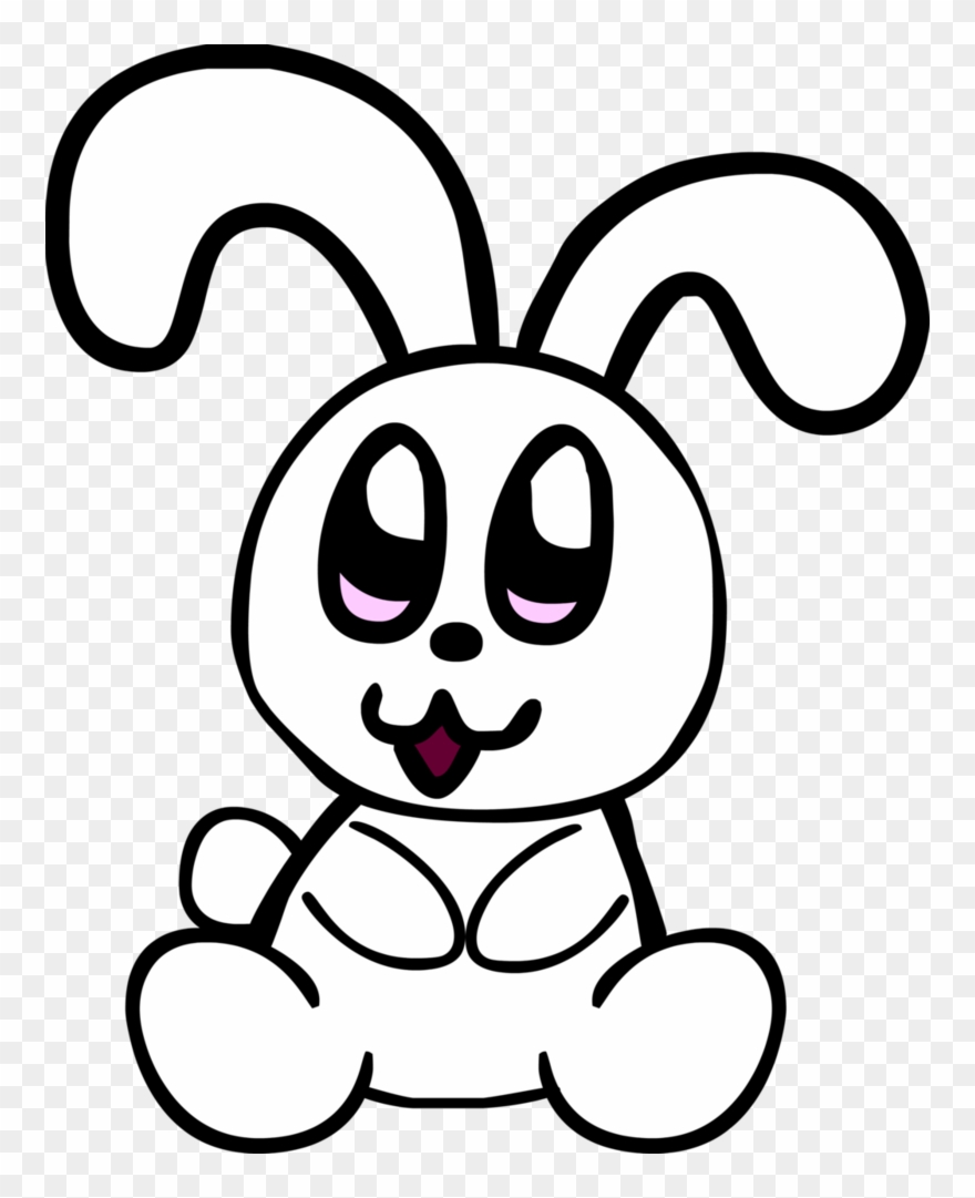 A Cute Bunny Rabbit By Darlaltonthebearcat On - Cartoon Clipart