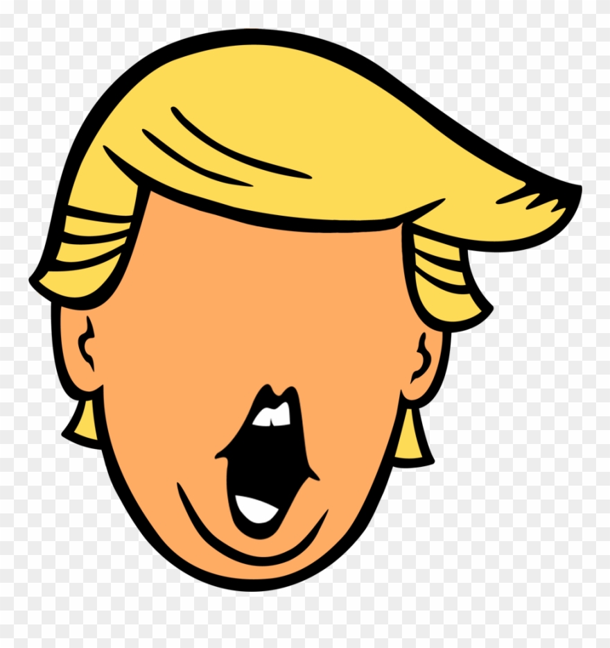 Free Donald Trump Icon - Donald Trump Head Icon Clipart