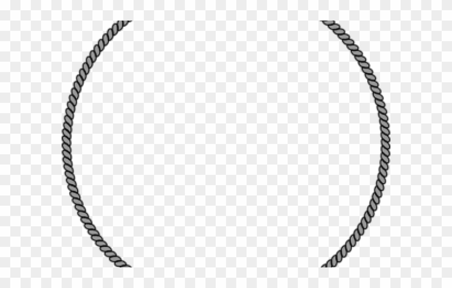 Rope Clipart Logo - Frame Bulat Vector - Png Download