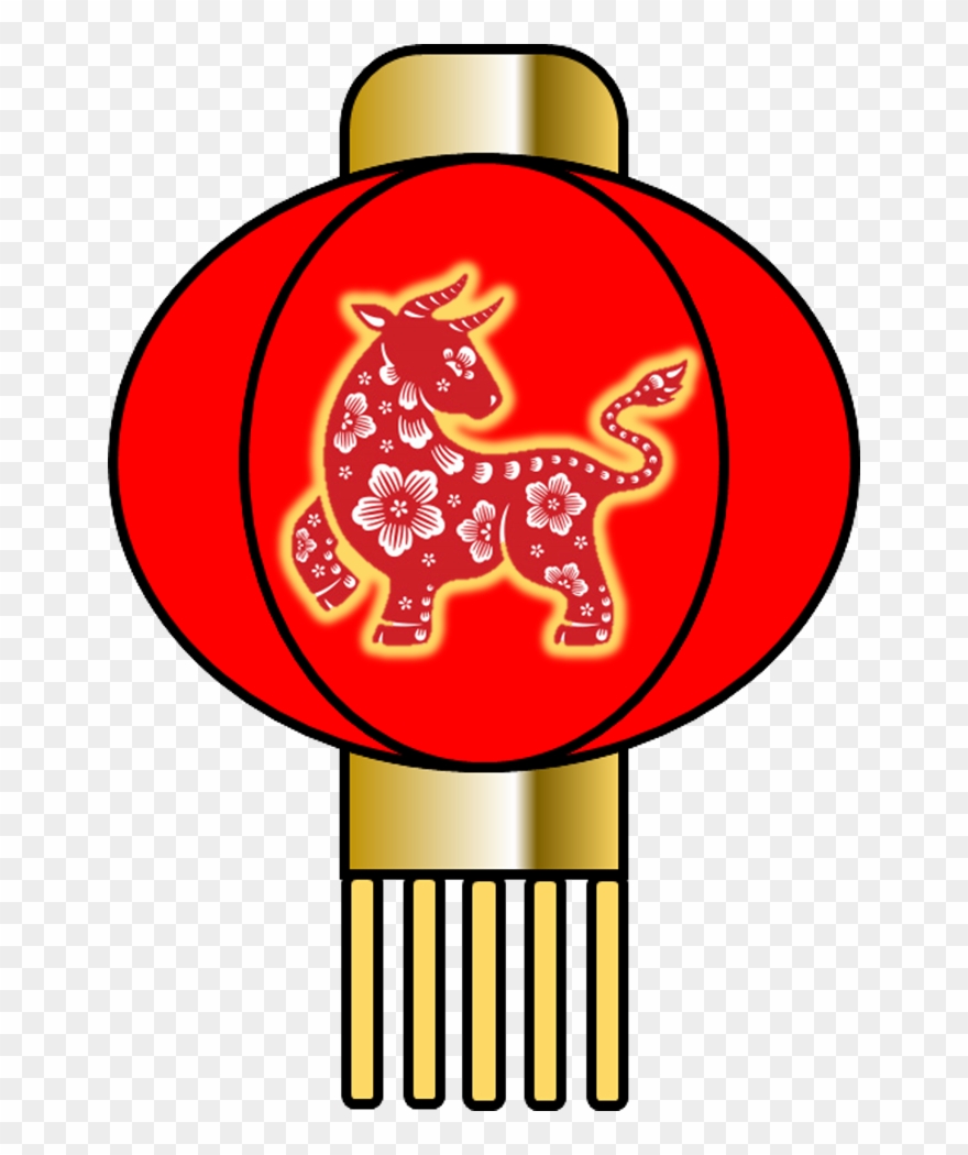 Ox Lantern Red Lantern, Ox, Lanterns, Zodiac, 12 Zodiac Clipart