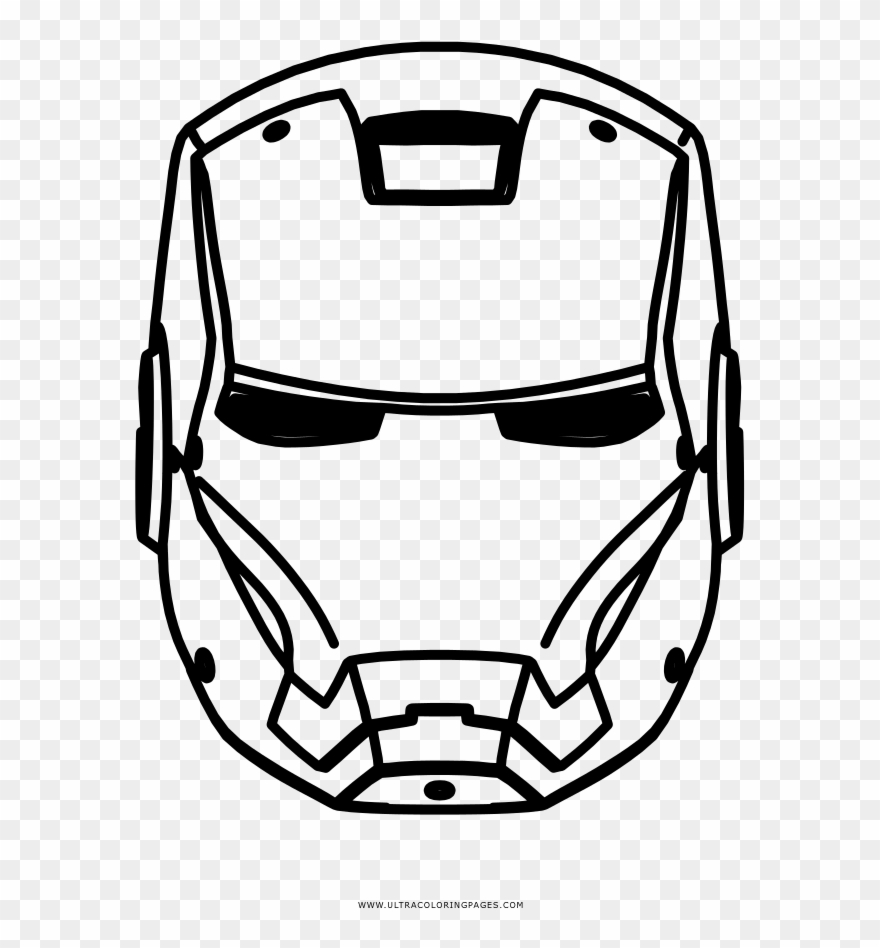 Iron Man Coloring Page - Homem De Ferro Para Colorir Clipart