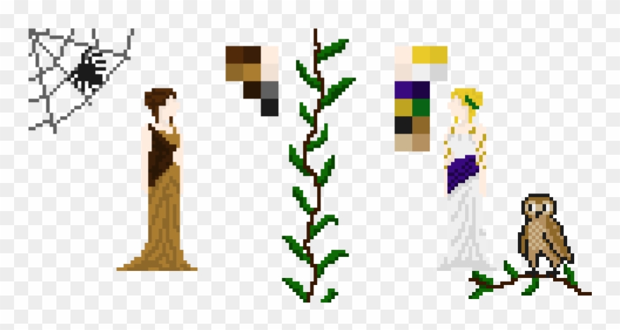 Arachne And Athena , Png Download Clipart