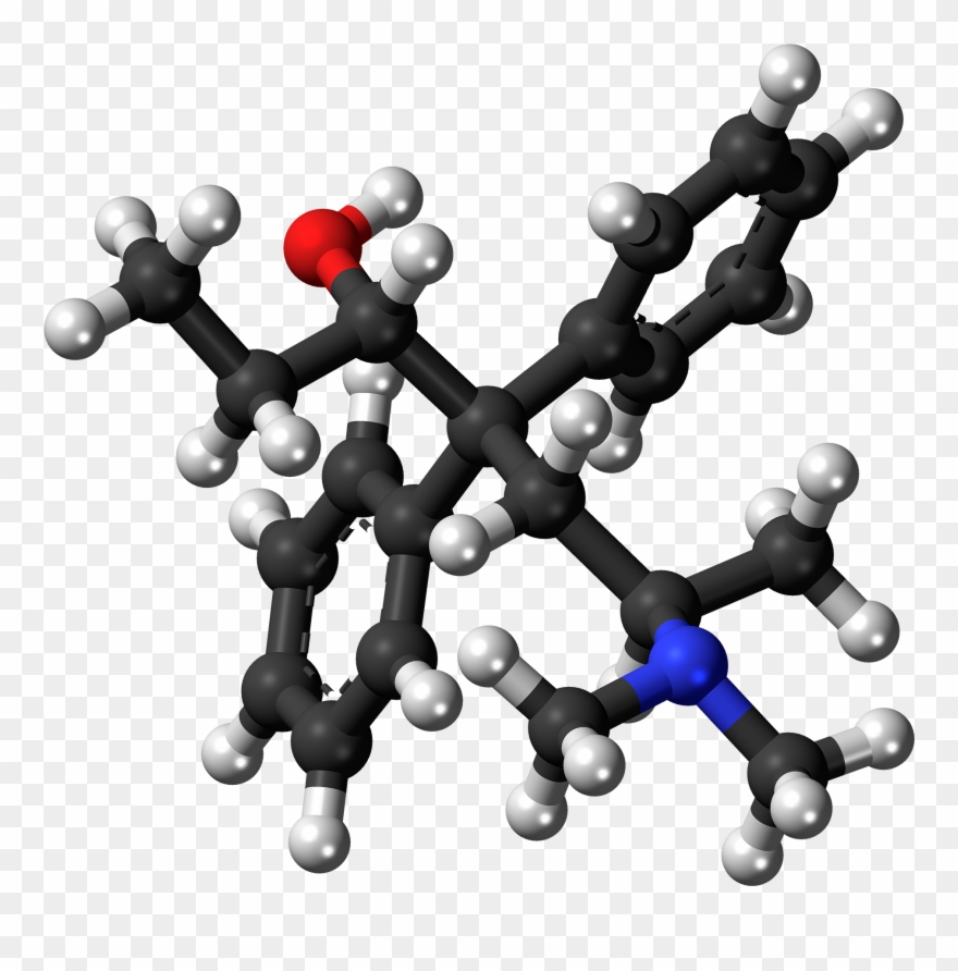Betamethadol Molecule Ball - Illustration Clipart