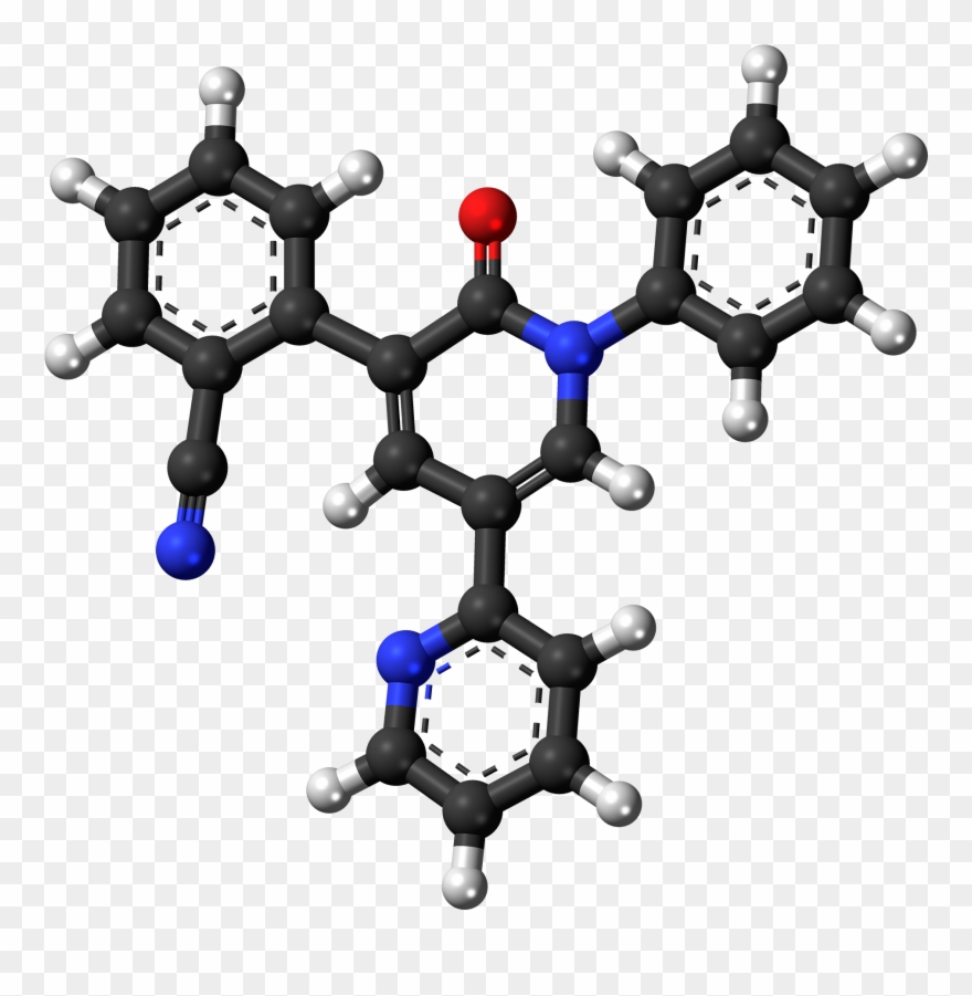 Perampanel Molecule Ball - Benzo A Antracene Clipart