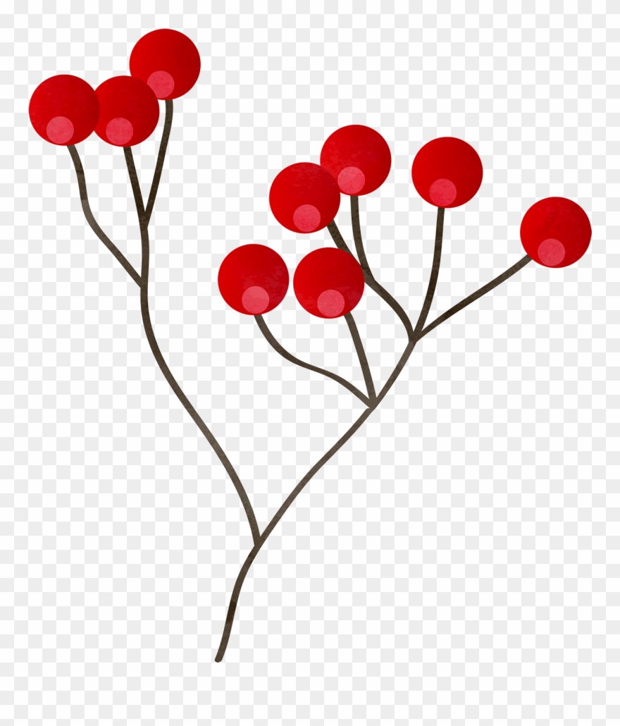 Frutti Di Bosco Berry Clip Art - Christmas Red Berry Clipart - Png Download