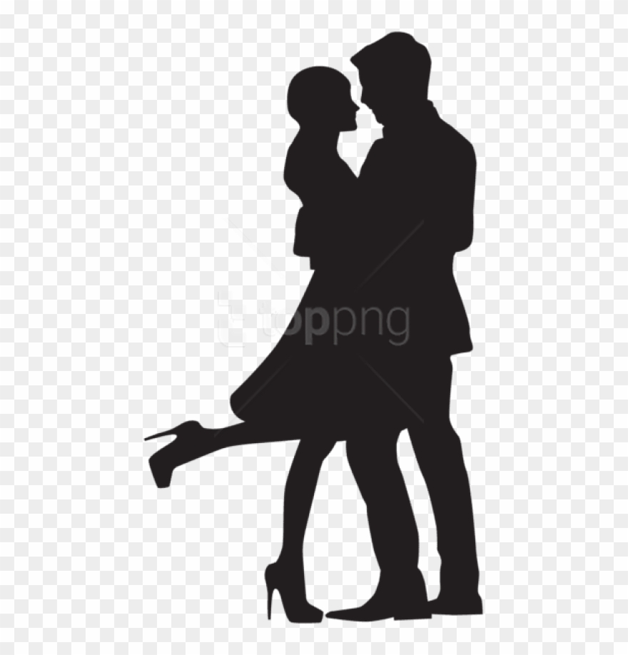 Free Png Download Couple In Love Silhouette Png Png - Couple In Love Silhouette Clipart