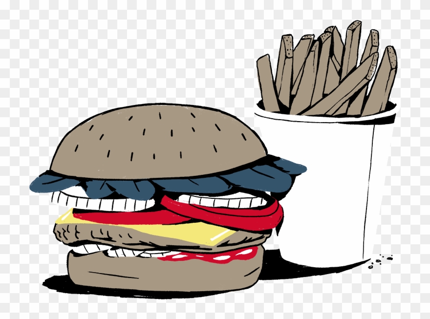 All The Way Burger - Fast Food Clipart