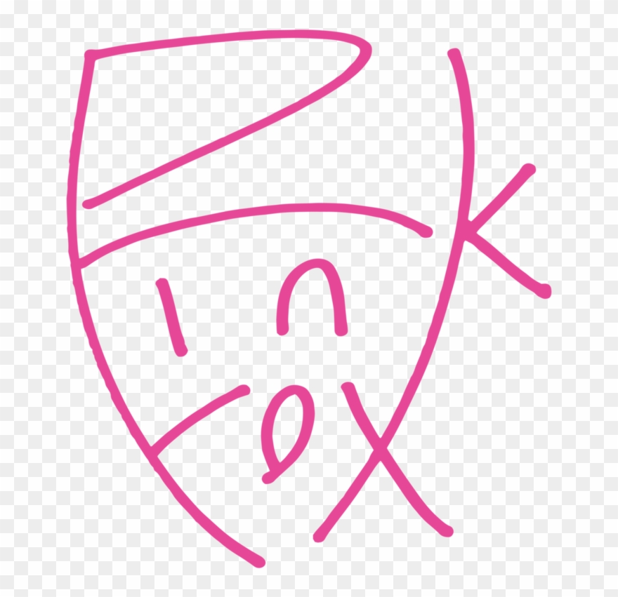 Pink Fox Logo Clipart