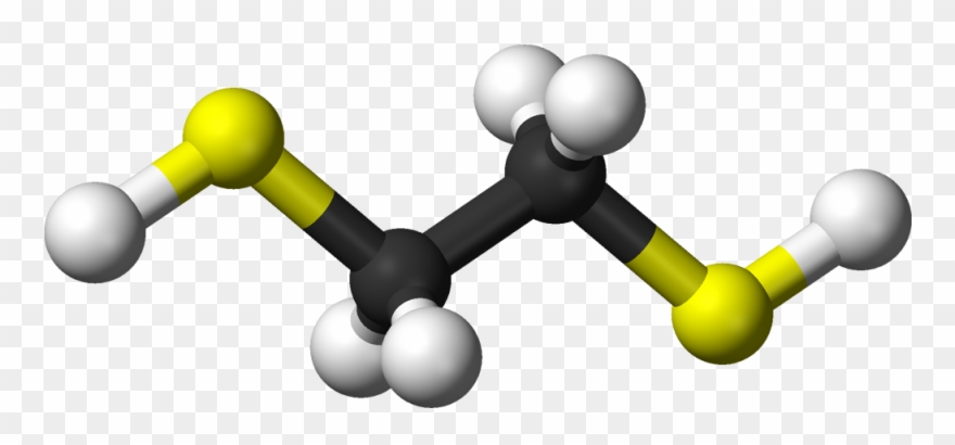 Ethane 1,2 Dithiol 3d Balls - Ethanedithiol Clipart