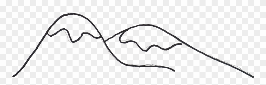 Mountain - Line Art Clipart