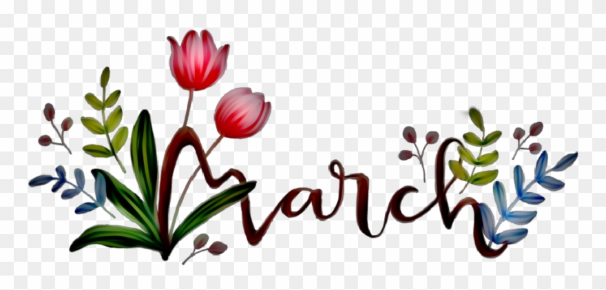 Primavera Portada De Marzo Clipart