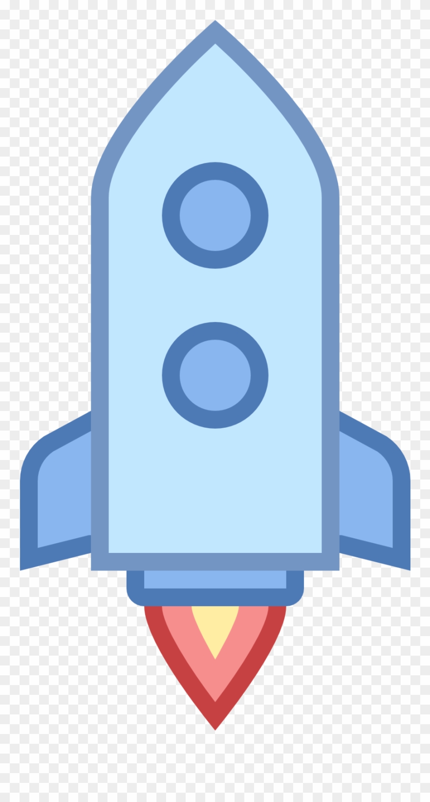 Launched Rocket Icon Clipart