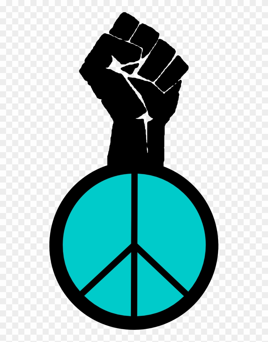 Occupy Wall Street Fight Power Peace Fist Robin Egg - Symbol Justice And Peace Clipart