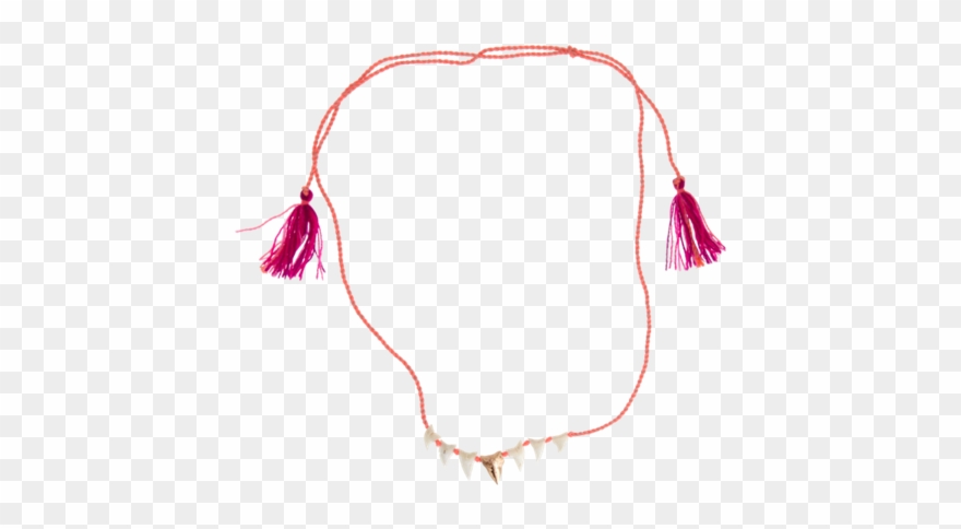 Dezso By Sara Beltran Gold & White Shark's Tooth Mexican - Necklace Clipart