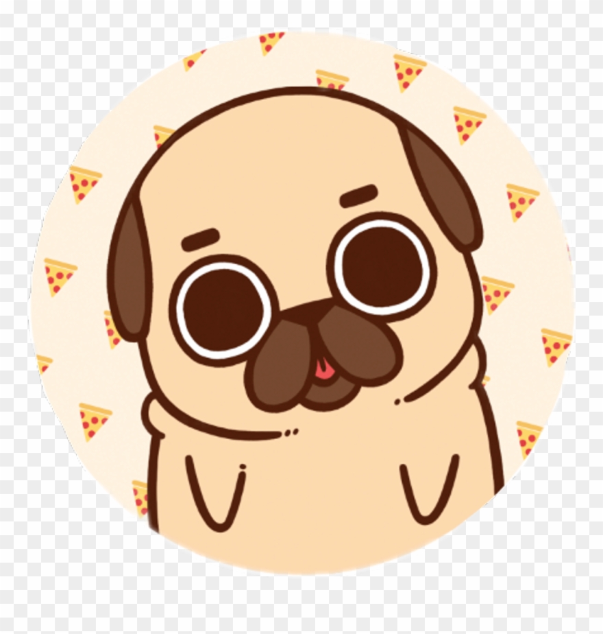 Pug Sticker - Pug Kawaii Png Clipart