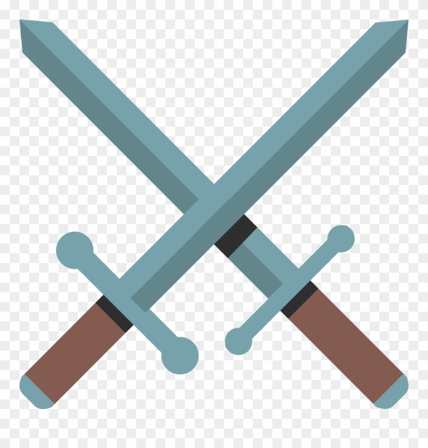 File - Emoji U2694 - Svg - Espadas Cruzadas Clipart