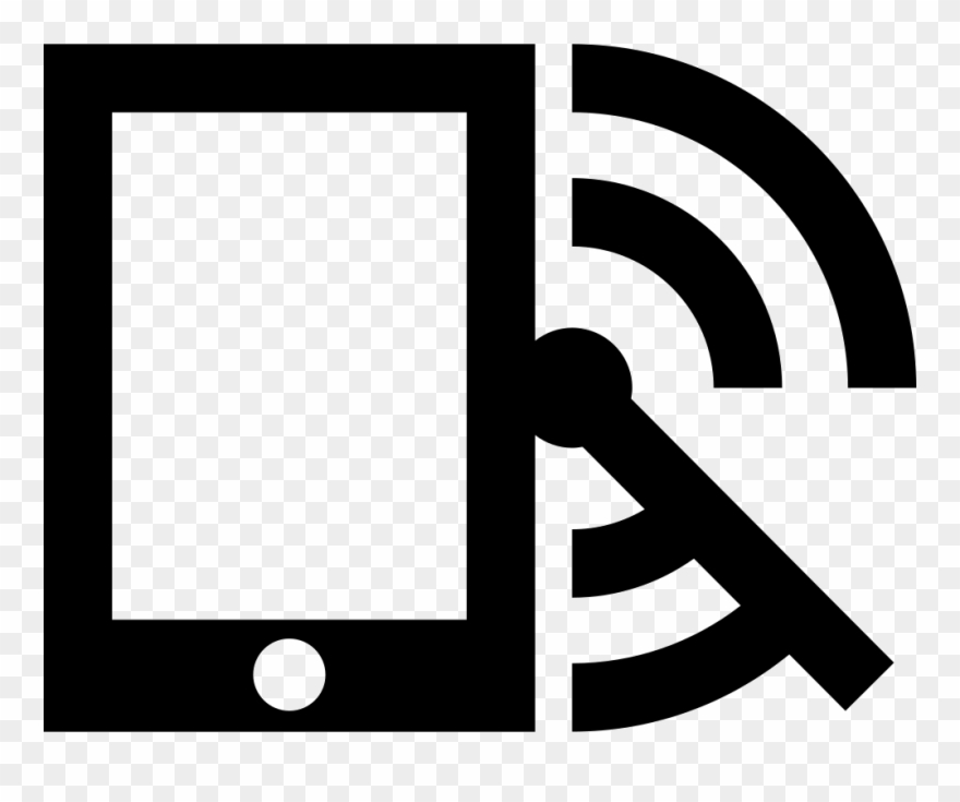 Mobile Phone With Radar And Rss Feed Symbol Comments Clipart