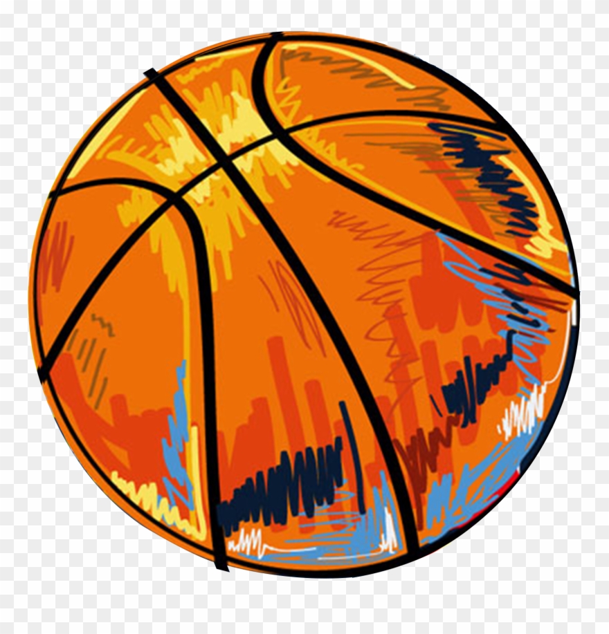 Basketball Clipart With Splatter - Basketball Graffiti Art - Png Download