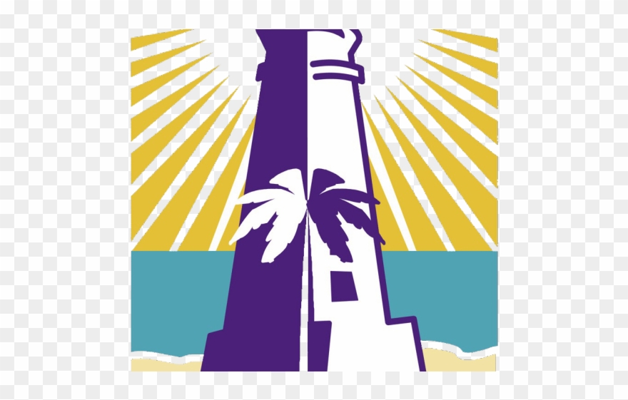 Lighthouse Clipart Purple - Png Download